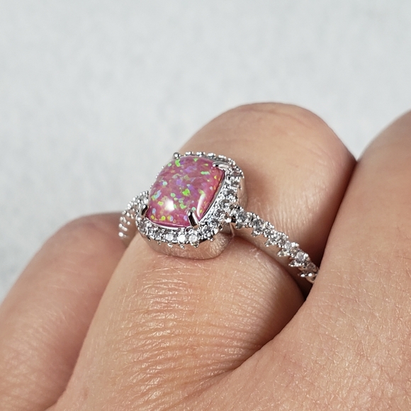 18k Pink Opal Ring - Picture 8 of 8